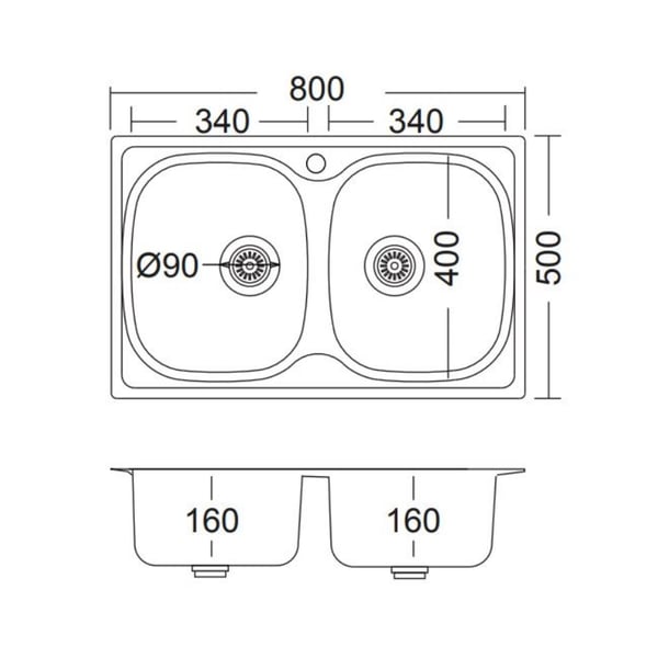 Νεροχύτης Valley 25200-110